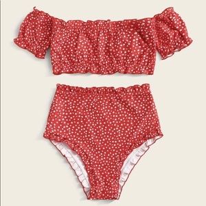 Red floral Bikini